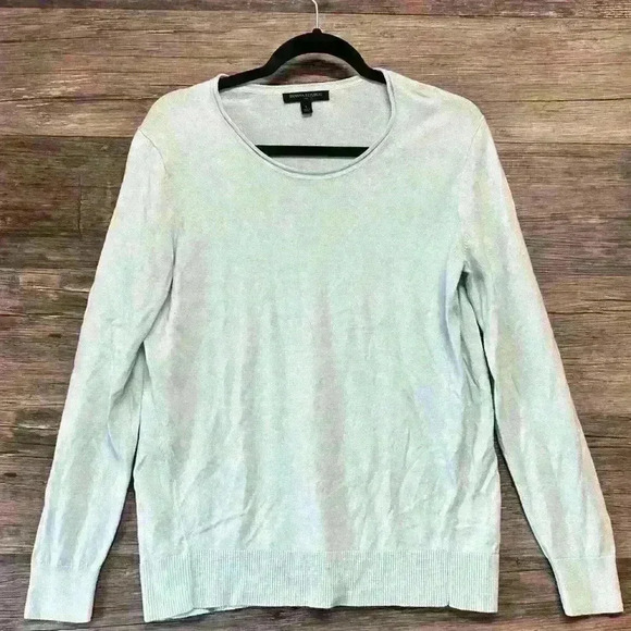 Banana Republic Mint V-Neck Sweater Womens Size Large - Picture 1 of 3